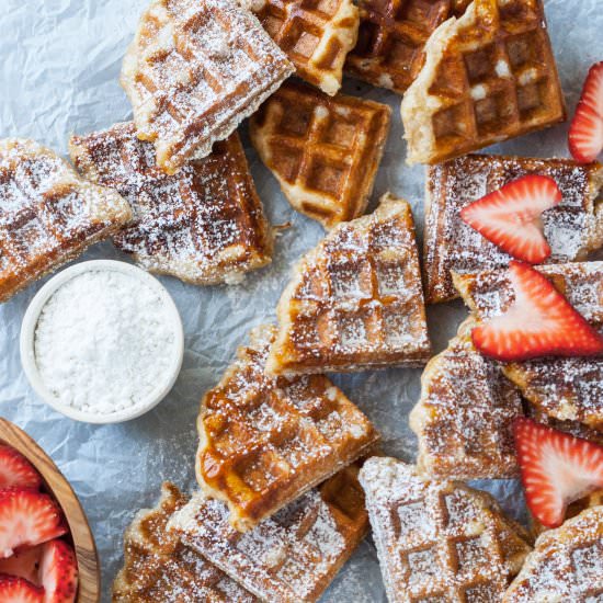 Liege Waffles - Recipe photo by wellvegan
