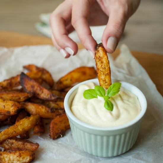 Crispy Wedges with Chimichurri Mayo - Recipe photo by lipodve