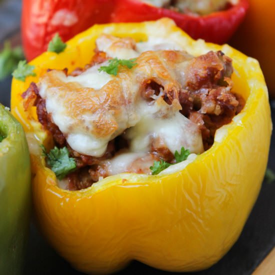 Brazilian Empanada Stuffed Peppers - Recipe photo by whatstheovenonfor