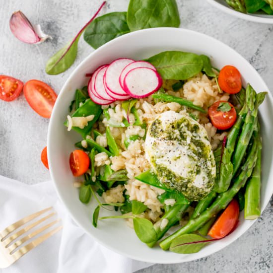Spring Vegetable Risotto - Recipe photo by KitchenSanctuary