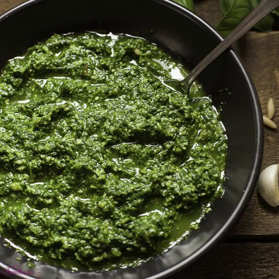 Classic Basil Pesto - Recipe photo by Foodtasia