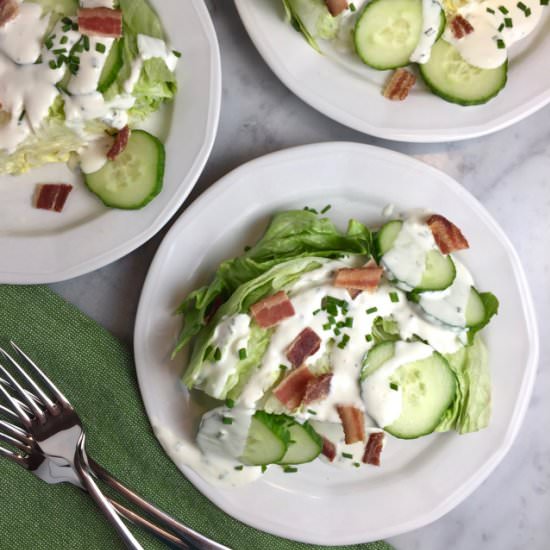 Wedge Salad - Recipe photo by thebrookcook.wordpress.com
