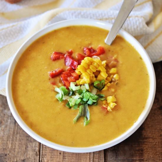 Vegan Corn and Potato Chowder - Recipe photo by lettuceeatveggies