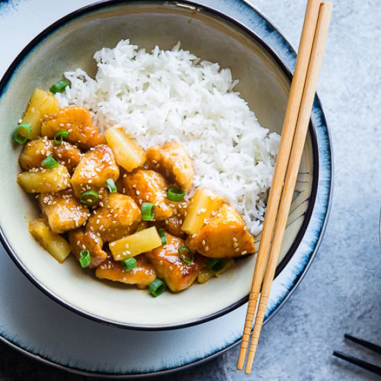 Pineapple Firecracker Chicken - Recipe photo by foodfaithfitness