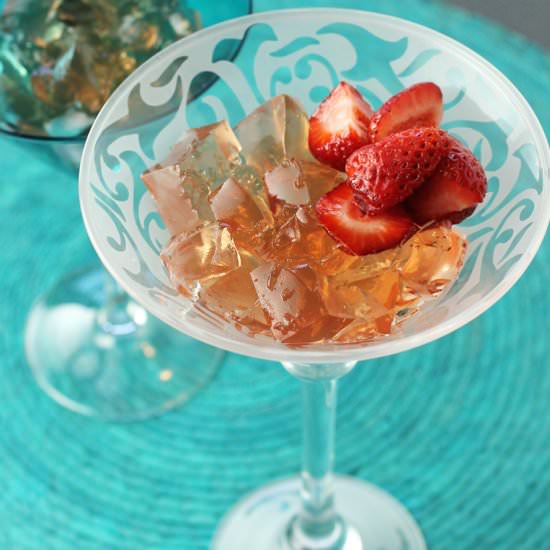 Champagne Gelee - Recipe photo by Food Gal
