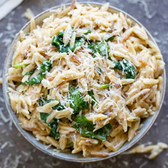 Creamy One Pot Orzo - Recipe photo by cookingforkeeps