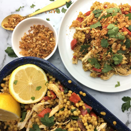 Spanish Chicken, Chorizo, & Couscous - Recipe photo by chef not required