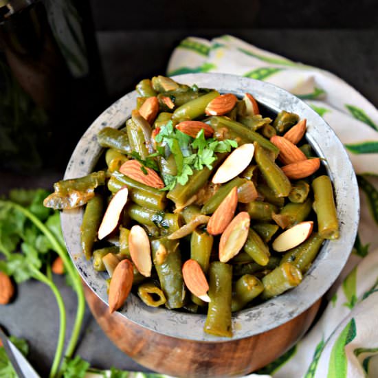 Bihari Green Beans Masala - Recipe photo by Cookilicious