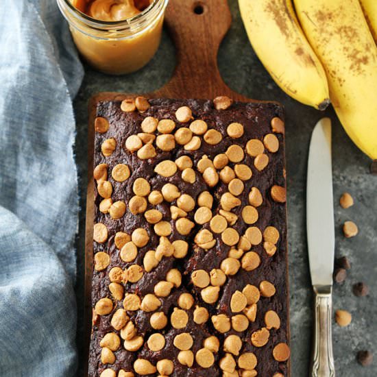 Peanut Butter Banana Bread - Recipe photo by twopeasandtheirpod