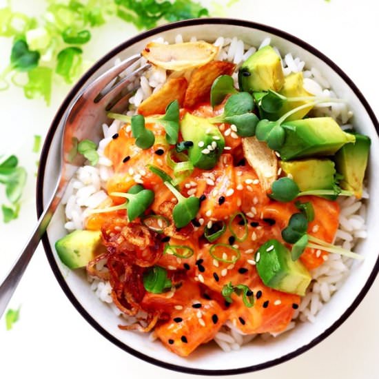 Ahi Poke Bowl - Recipe photo by lilVienna.com