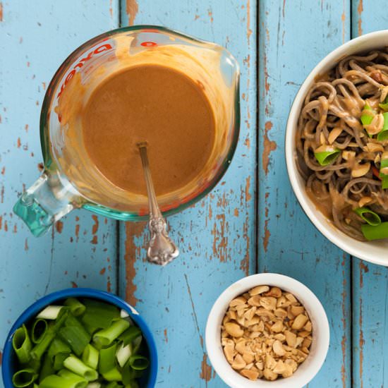 Vegan Five Minute Peanut Sauce - Recipe photo by vegan video pantry