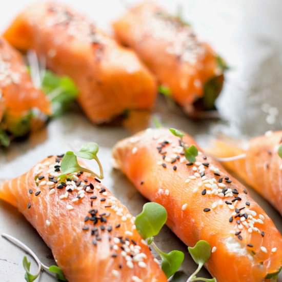 Kefir Cheese Smoked Salmon Wrap - Recipe photo by YangsNourishingKitchen