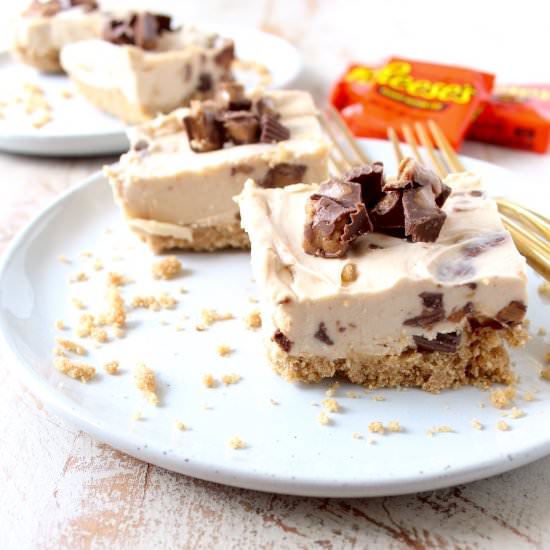 Peanut Butter Cup Cheesecake Bars - Recipe photo by Whitney Bond