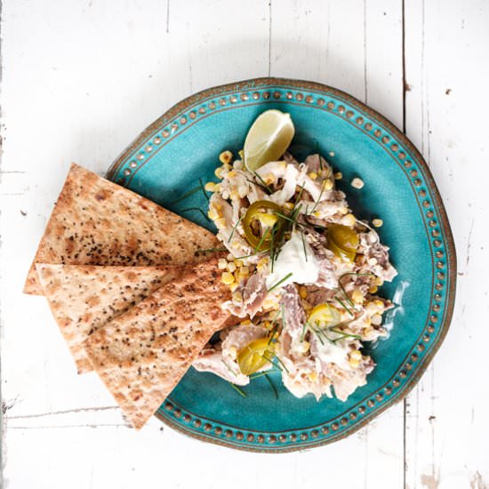 Chicken and Corn Nachos - Recipe photo by sidewalkshoes