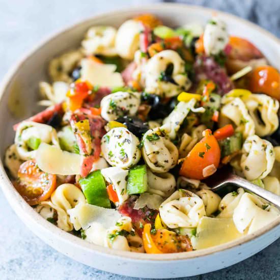 Italian Antipasto Tortellini Salad - Recipe photo by myfoodstory