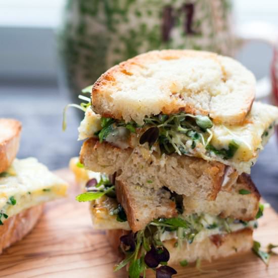 Herb Omelette Breakfast Sandwich - Recipe photo by sugarlovespices