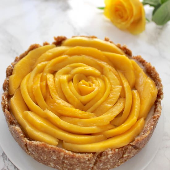 Mango Tart with Vanilla Cream - Recipe photo by minamade