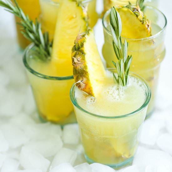 Pineapple Prosecco Punch - Recipe photo by damndelicious