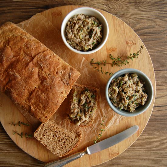 Soft Rye Bread with Sardine Rillette - Recipe photo by Technicolor Kitchen