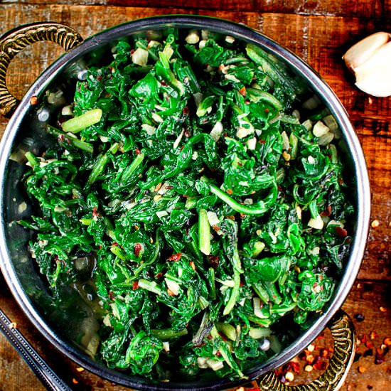 Sauteed Spinach - Recipe photo by Chefjar