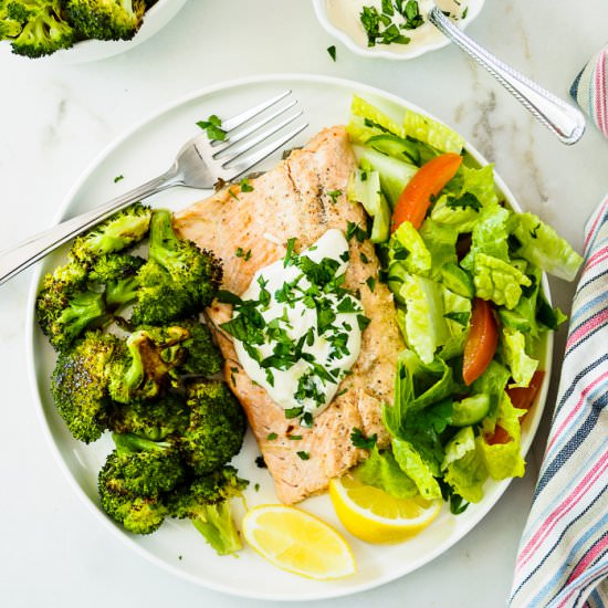 Baked Rainbow Trout Fillets - Recipe photo by sweetandsavourypursuits