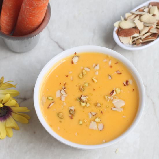 Carrot Almond Payasam - Recipe photo by Traditionallymodernfood