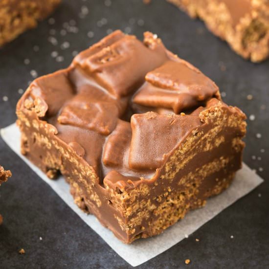 No Bake Kit Kat Crunch Bars - Recipe photo by thebigmansworld