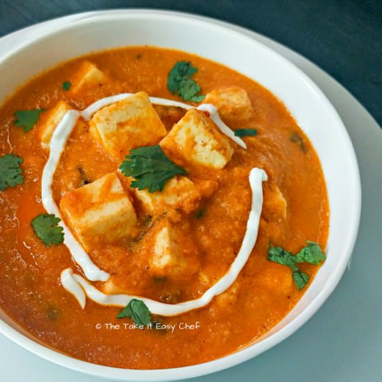 Paneer Butter Masala - Recipe photo by TheTakeItEasyChef