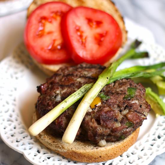 Spicy Jalapeno Burgers - Recipe photo by suebeehomemaker