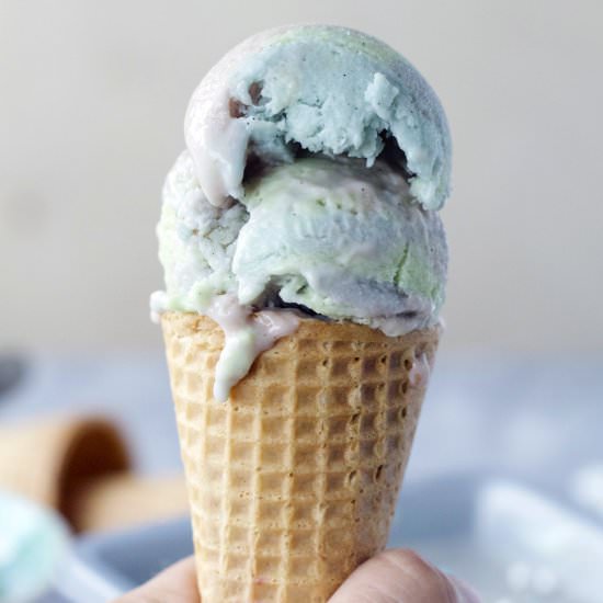 Paleo Friendly Mermaid Ice Cream - Recipe photo by peanutbutterandfitness
