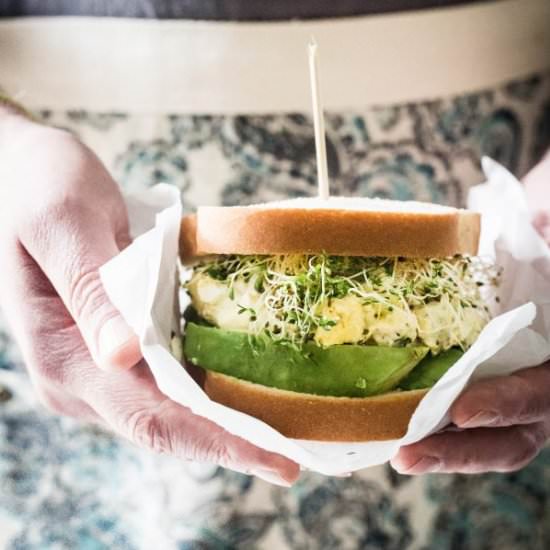 Avocado Egg Salad Sandwich - Recipe photo by EatGood4Life