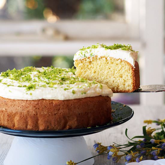 Tangy Lime Coconut Cake - Recipe photo by Belly Rumbles