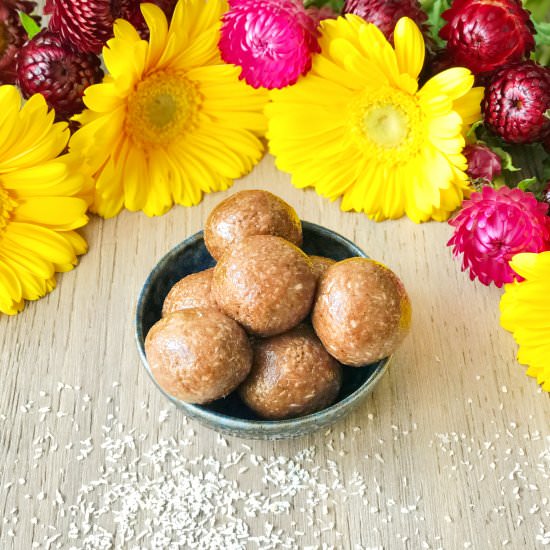 Coconut Rough Bliss Balls - Recipe photo by Whole Natural Kitchen