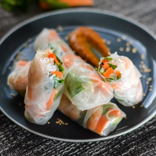 Shrimp Summer Rolls - Recipe photo by SimplyLebanese