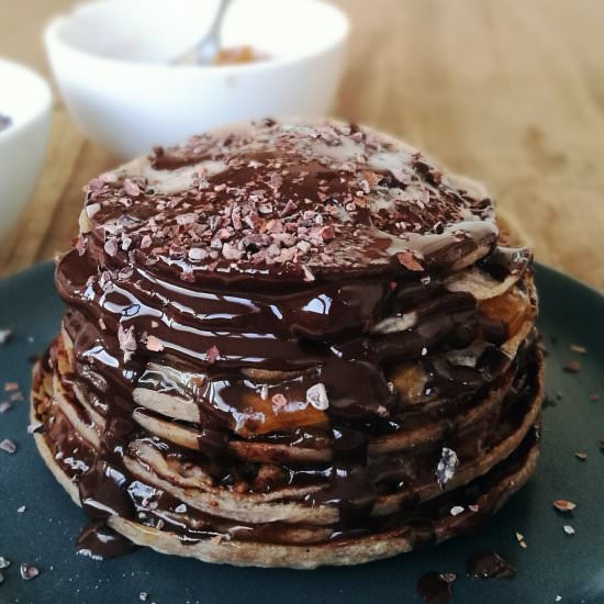 Mini Sacher Crêpes Cake - Recipe photo by Culinary postcards
