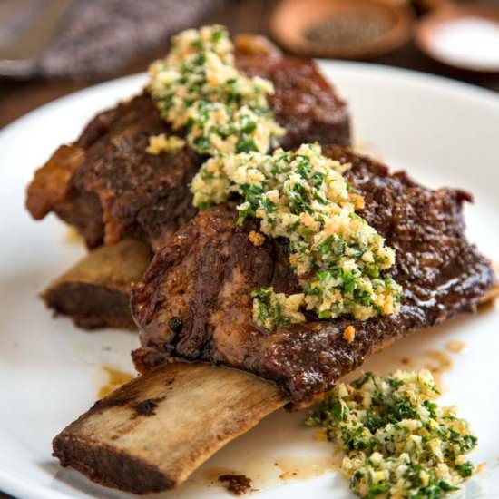 Baked Beef Short Ribs w/ Gremolata - Recipe photo by keviniscooking