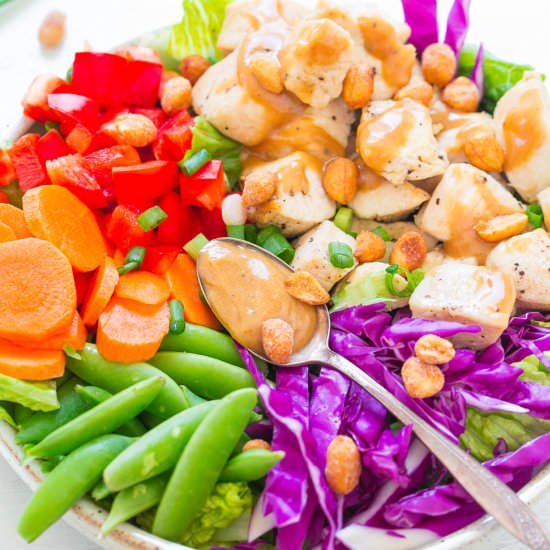 Thai Peanut Chicken Salad - Recipe photo by Averie