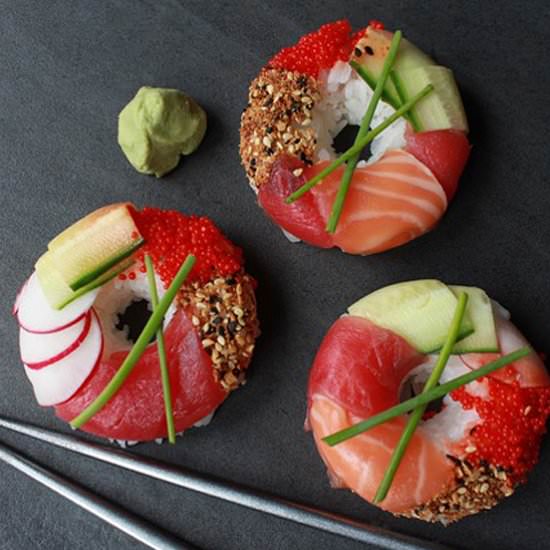 Sushi Donuts - Recipe photo by asiancaucasian