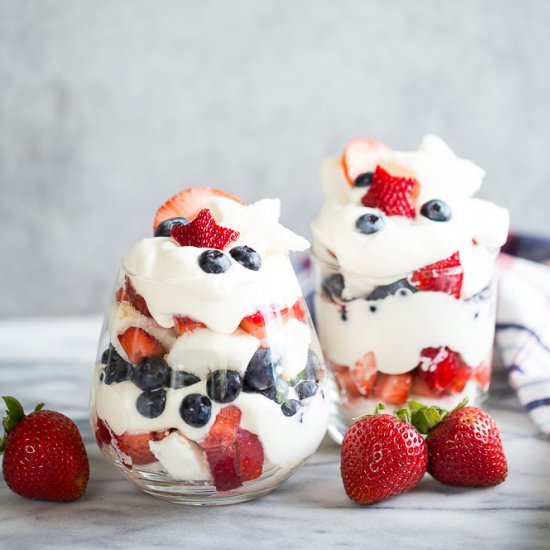 Red, White, and Blue Trifles - Recipe photo by foxandbriar