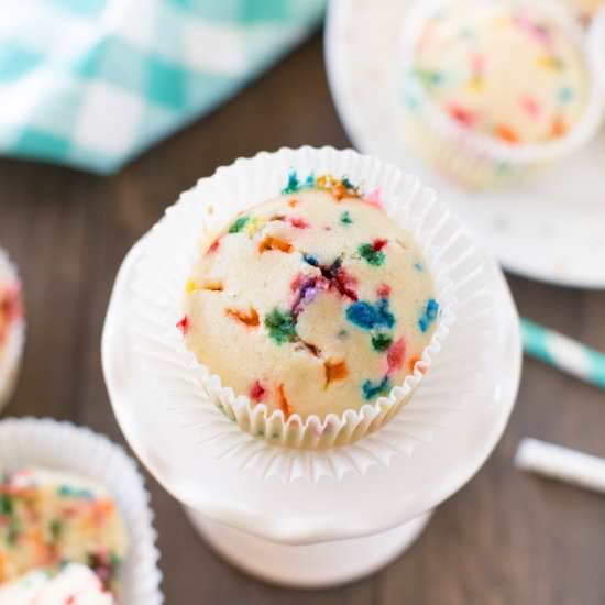 Small-batch Birthday Cake Muffins - Recipe photo by Kristine Underwood