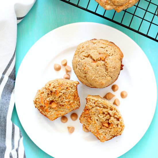 Butterscotch Carrot Muffins - Recipe photo by ChocolateChillies