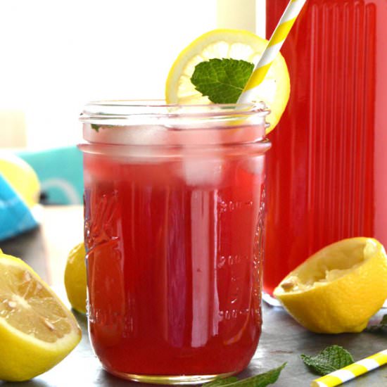 Pomegranate Mint Lemonade - Recipe photo by texasgranolagirl