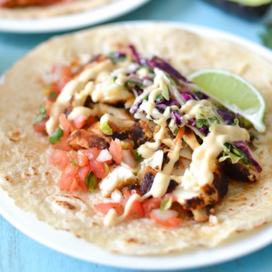 Dairy Free Fish Tacos - Recipe photo by simplywhisked