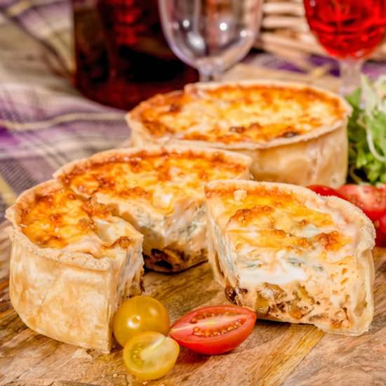 Mini Cheese and Onion Picnic Quiche - Recipe photo by Brian Jones