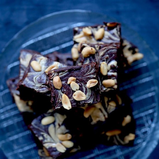 Skinny Peanut Butter Brownies - Recipe photo by Jenniferocooks