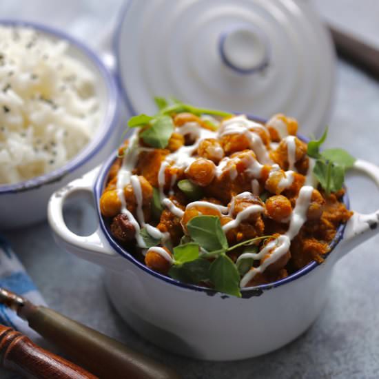 butternut squash & chickpea tikka - Recipe photo by Jenniferocooks