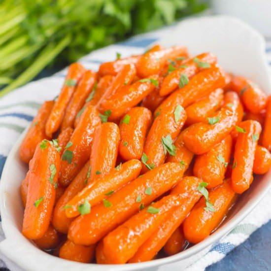Maple Brown Sugar Glazed Carrots - Recipe photo by pumpkinnspice