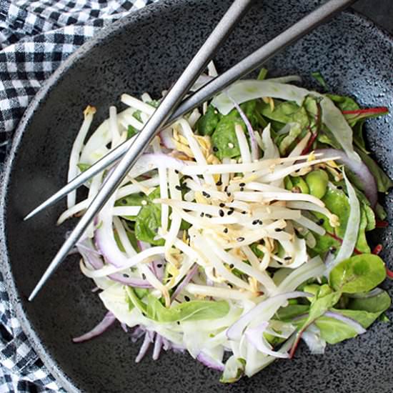 Spicy Kale & Fennel Salad - Recipe photo by asiancaucasian