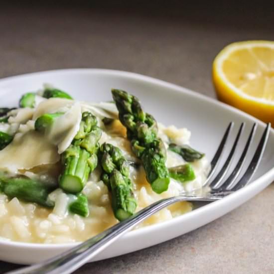 Lemon and Asparagus Risotto - Recipe photo by Lisa G Cooks