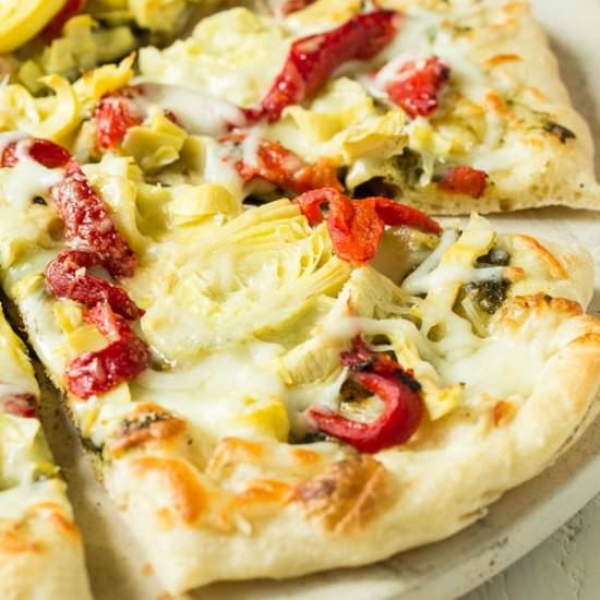 Grilled Artichoke Pizza - Recipe photo by Shineshka